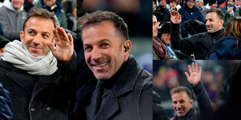 Del Piero all'Allianz Stadium, i tifosi in coro "C'è solo un capitano"
