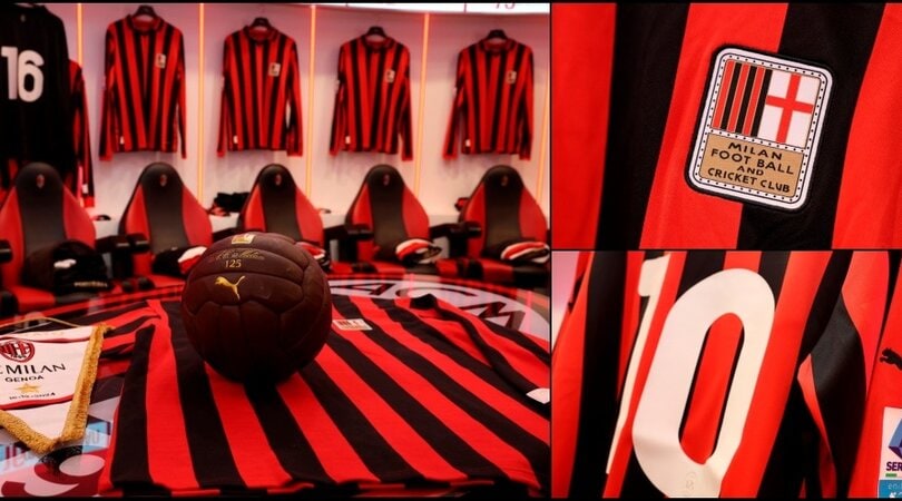 Il Milan compie 125 anni: la maglia speciale per la sfida contro il Genoa