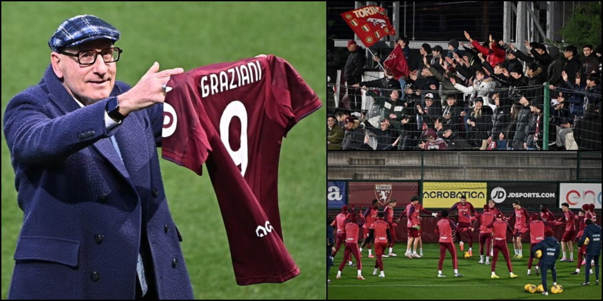 Toro, carica verso la Juve: Graziani ospite d'eccezione all'allenamento