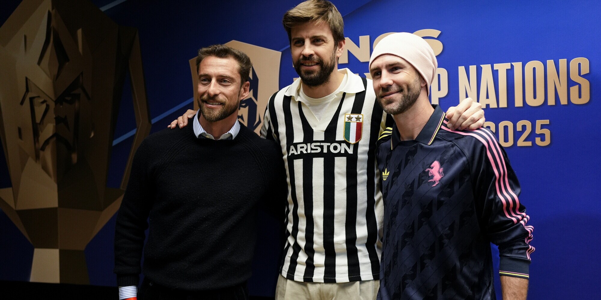 Juve, Piqué con la maglia di Platini! E all’Allianz ci sono anche Marchisio e Bonucci