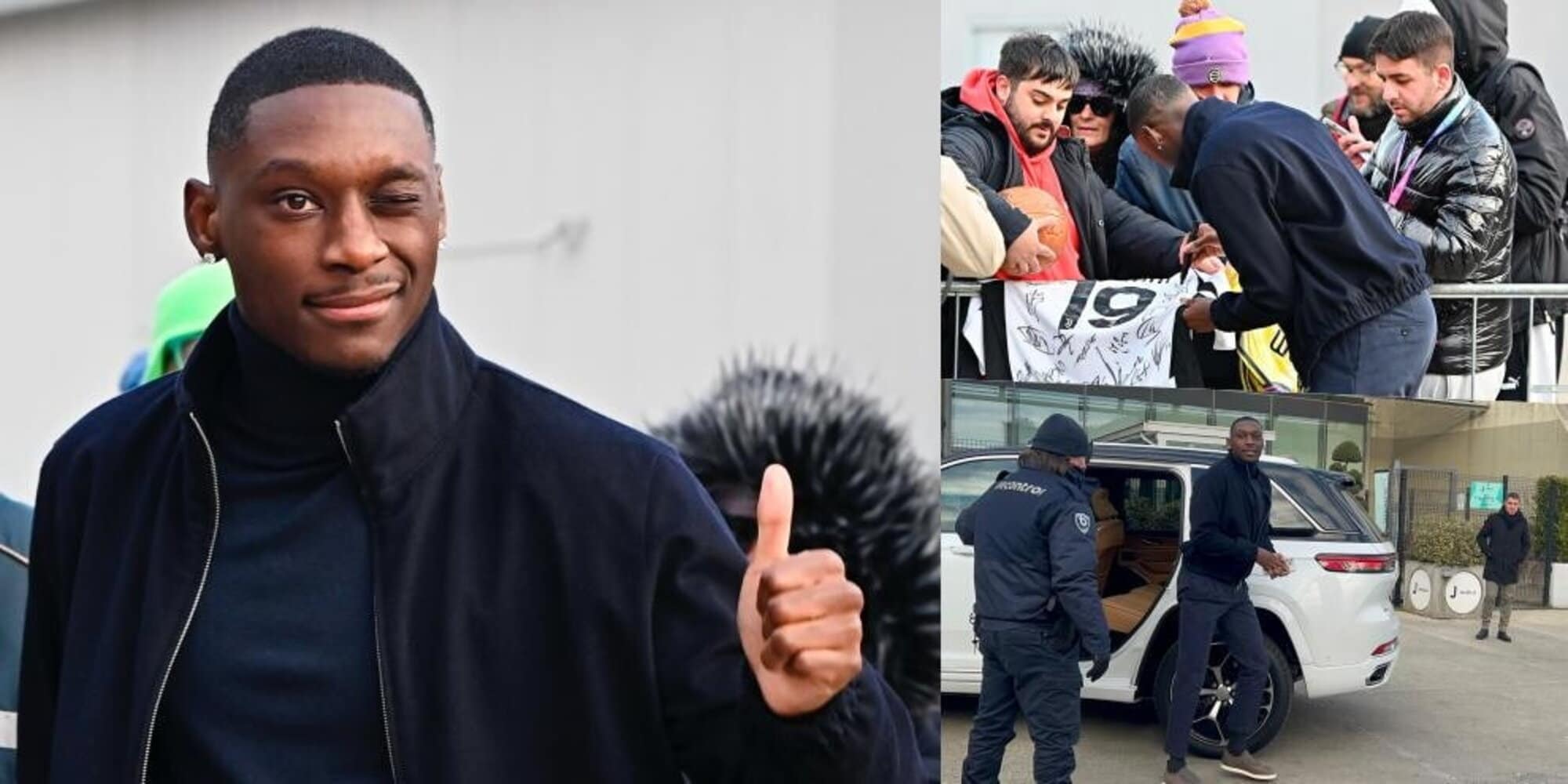 Kolo Muani a Torino: visite e firma. L’abbraccio dei tifosi al J Medical
