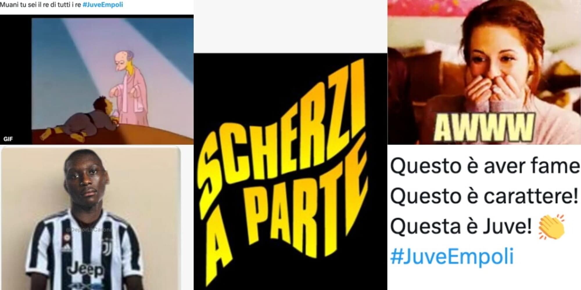 "Siamo su Scherzi a Parte"?: Juve-Empoli e le reazioni social dei tifosi