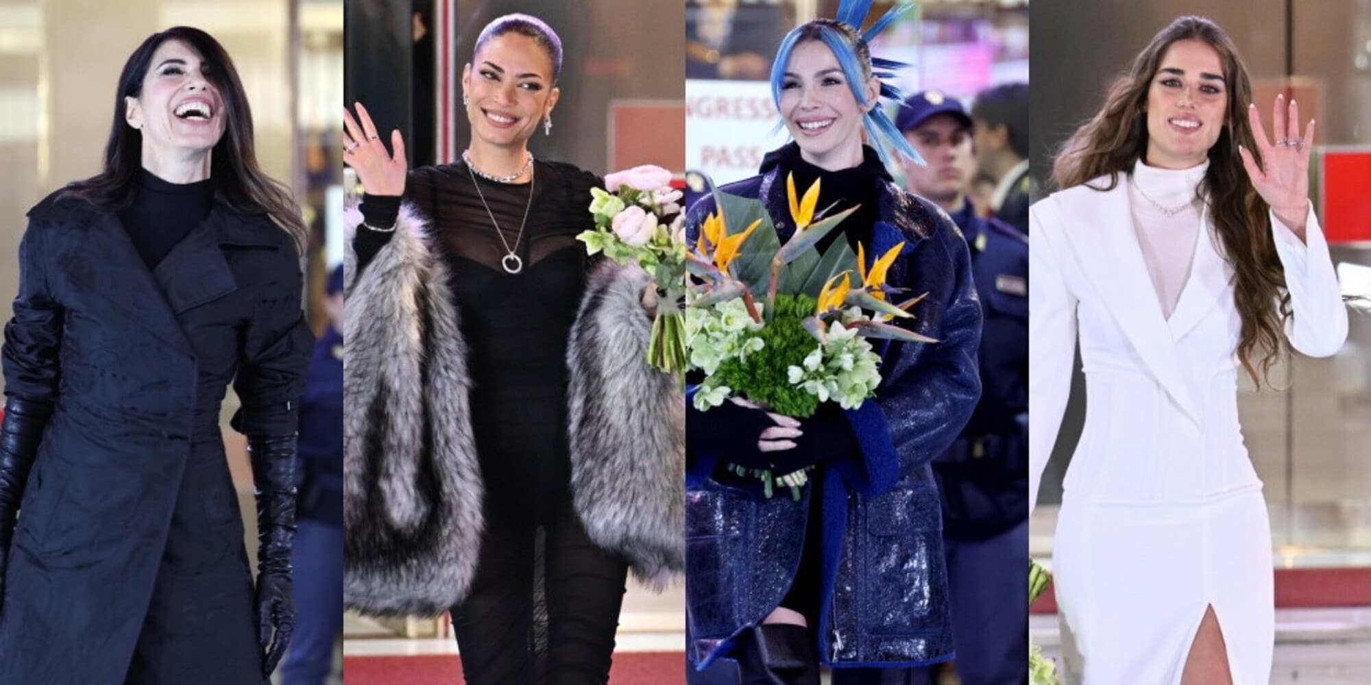 Petto nudo, look 'strappato', stampelle e pupille dilatate: lo strano green carpet di Sanremo 2025