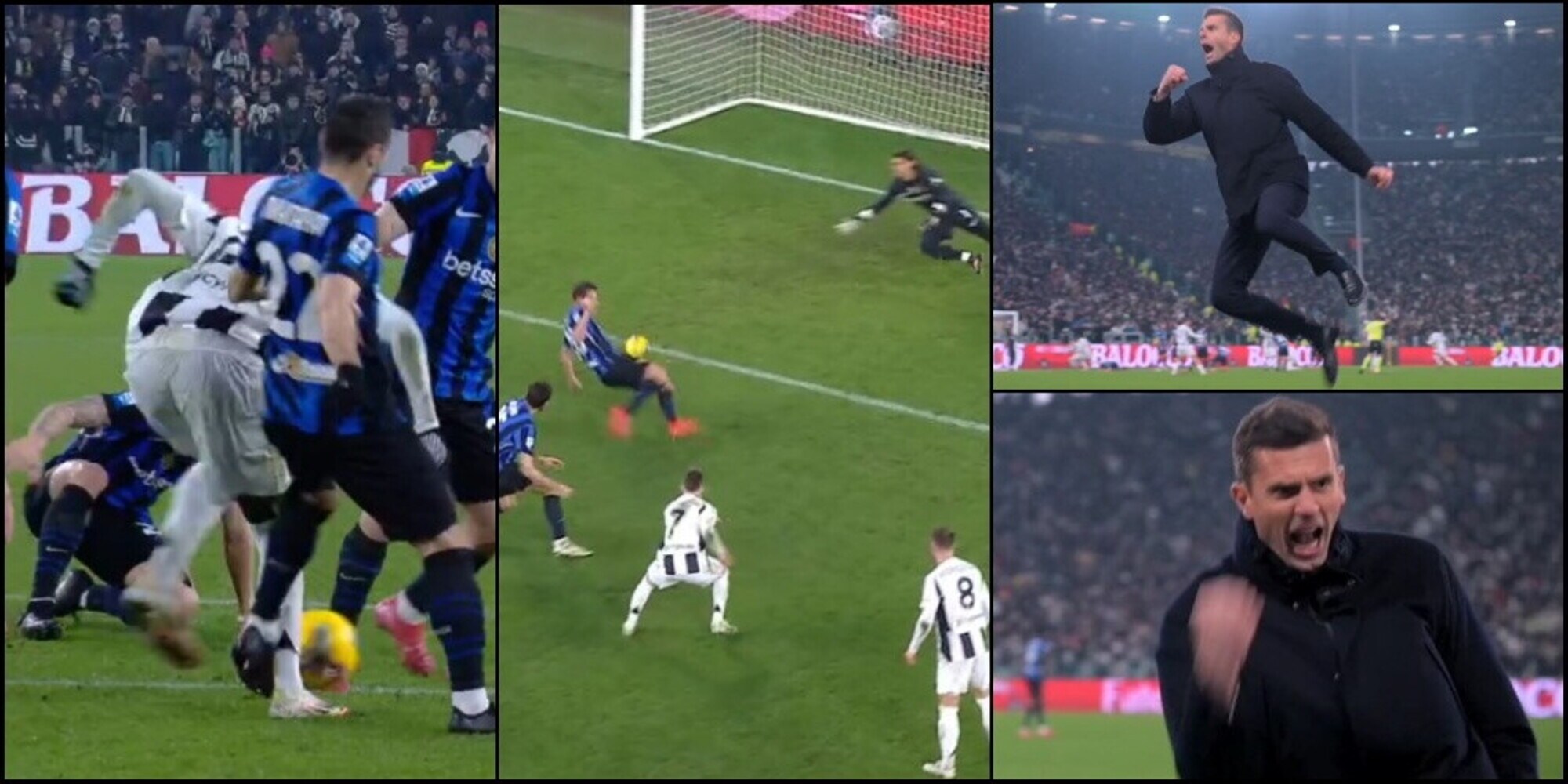 La giocata di Kolo Muani, il gol di Conceicao: Thiago Motta impazzisce così!