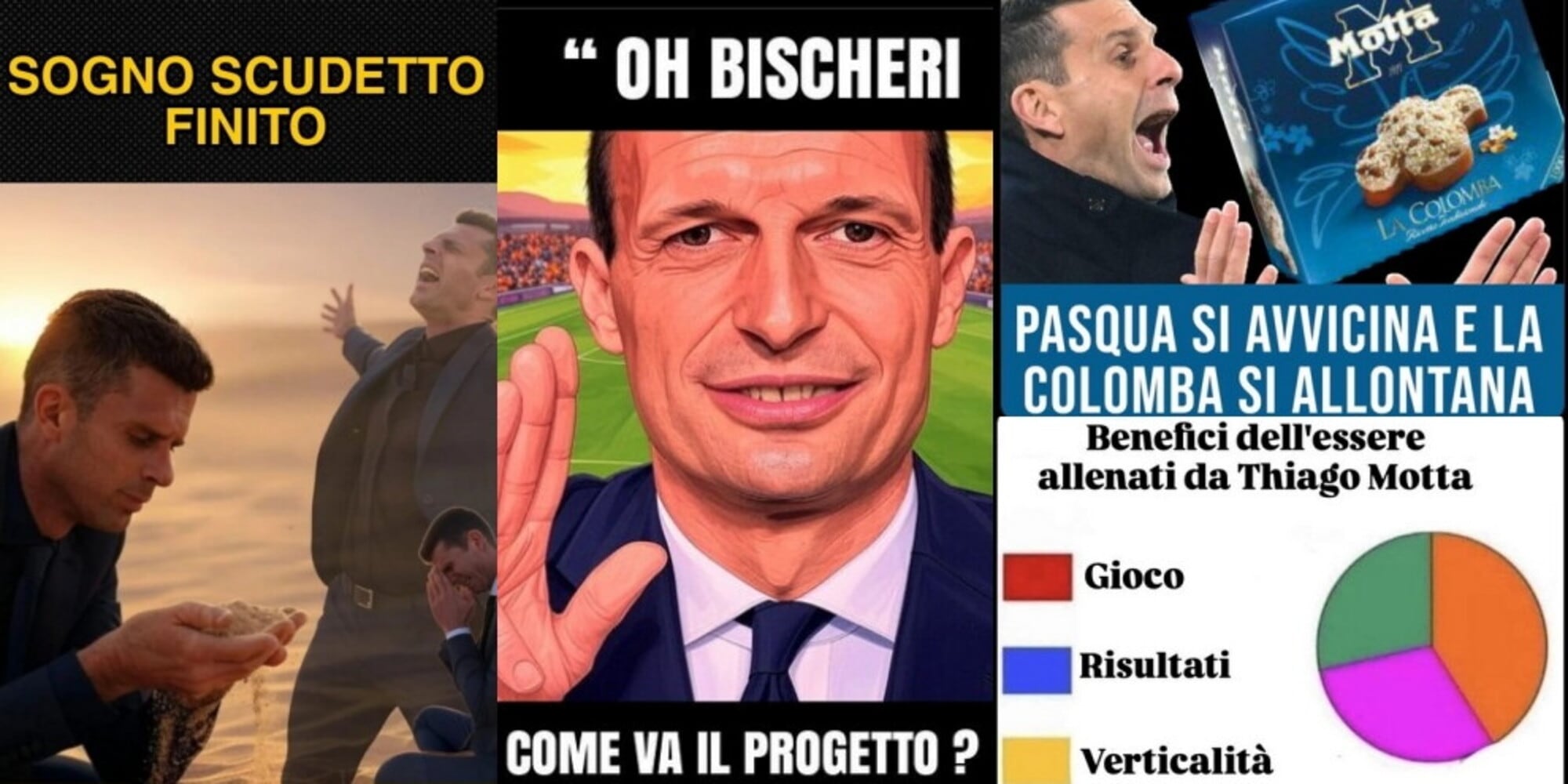 "#MottaOut", Allegri rimpianto e tanta rabbia: Juve-Atalanta social