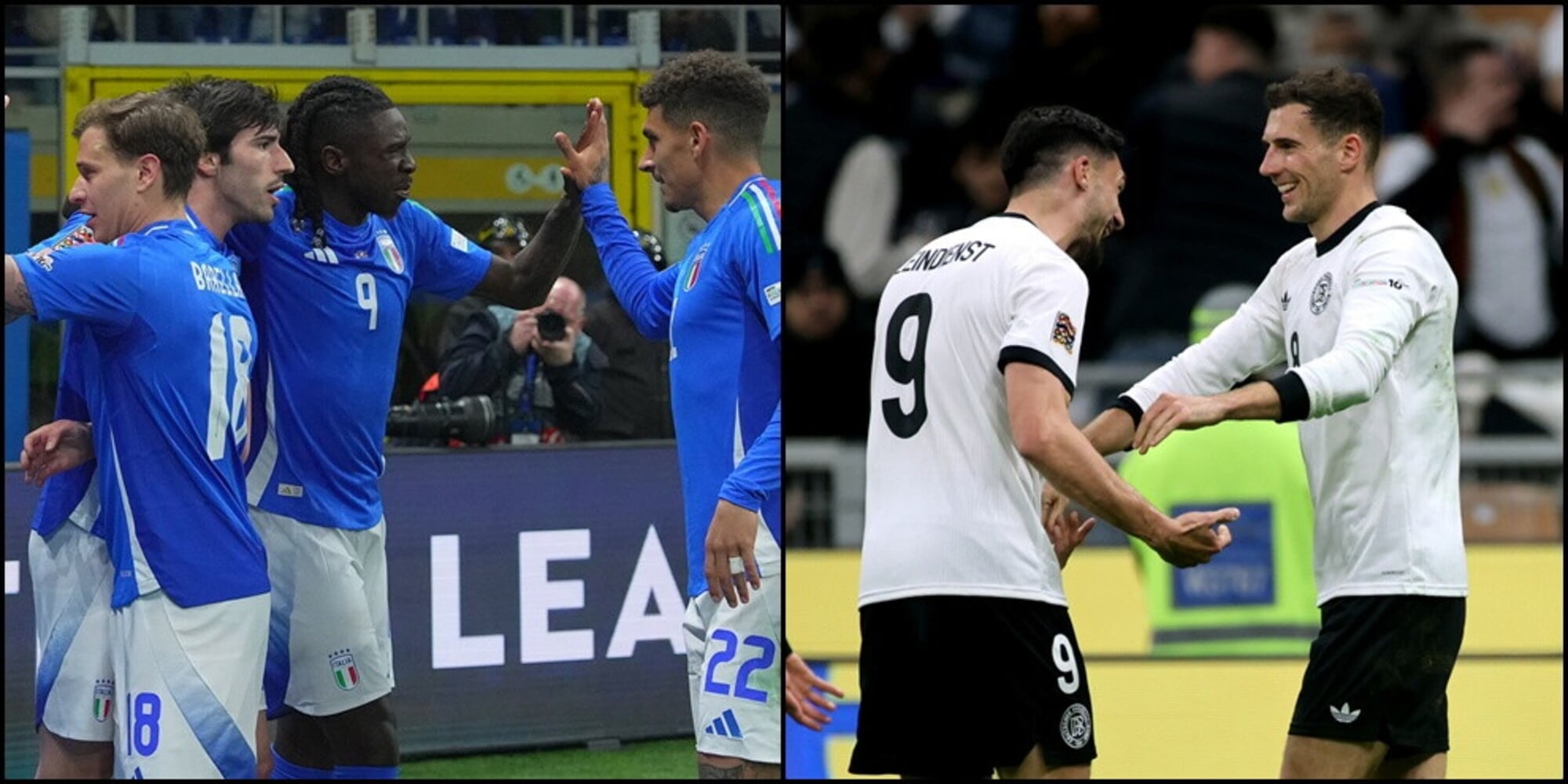 Tonali non basta all'Italia: la Germania sbanca il Meazza