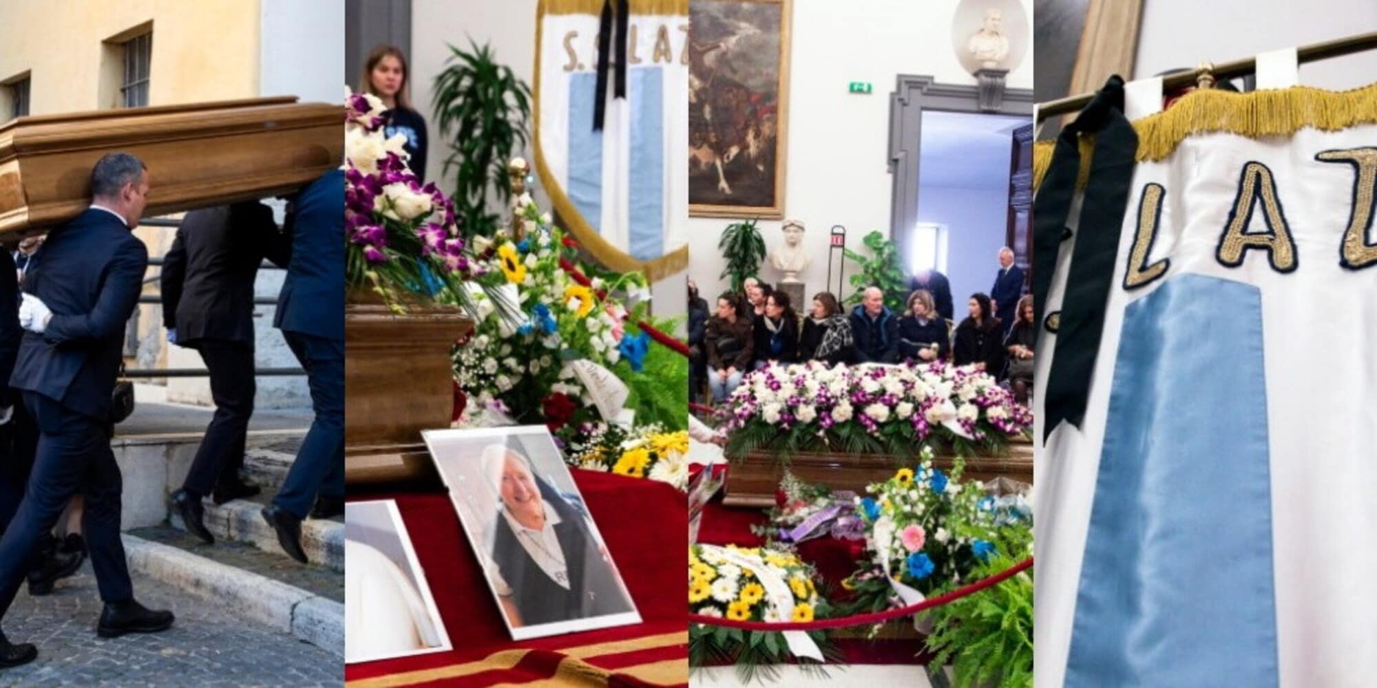 L'addio a Suor Paola, grande tifosa della Lazio: camera ardente in Campidoglio