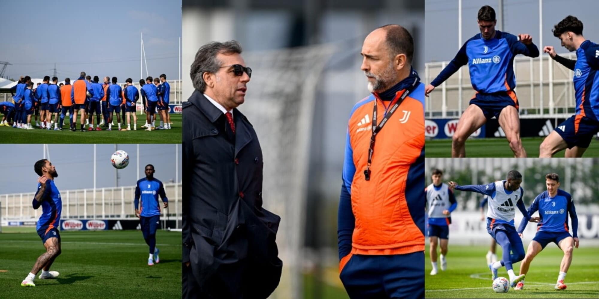 Faccia a faccia Tudor-Giuntoli e colloquio con la squadra: carica Juve per il Lecce