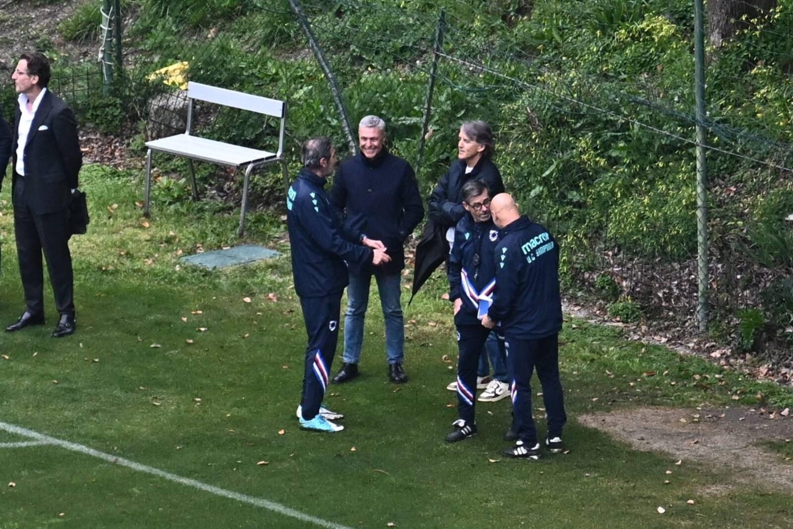 Mancini a Bogliasco: l’incontro con lo staff Sampdoria e i giocatori