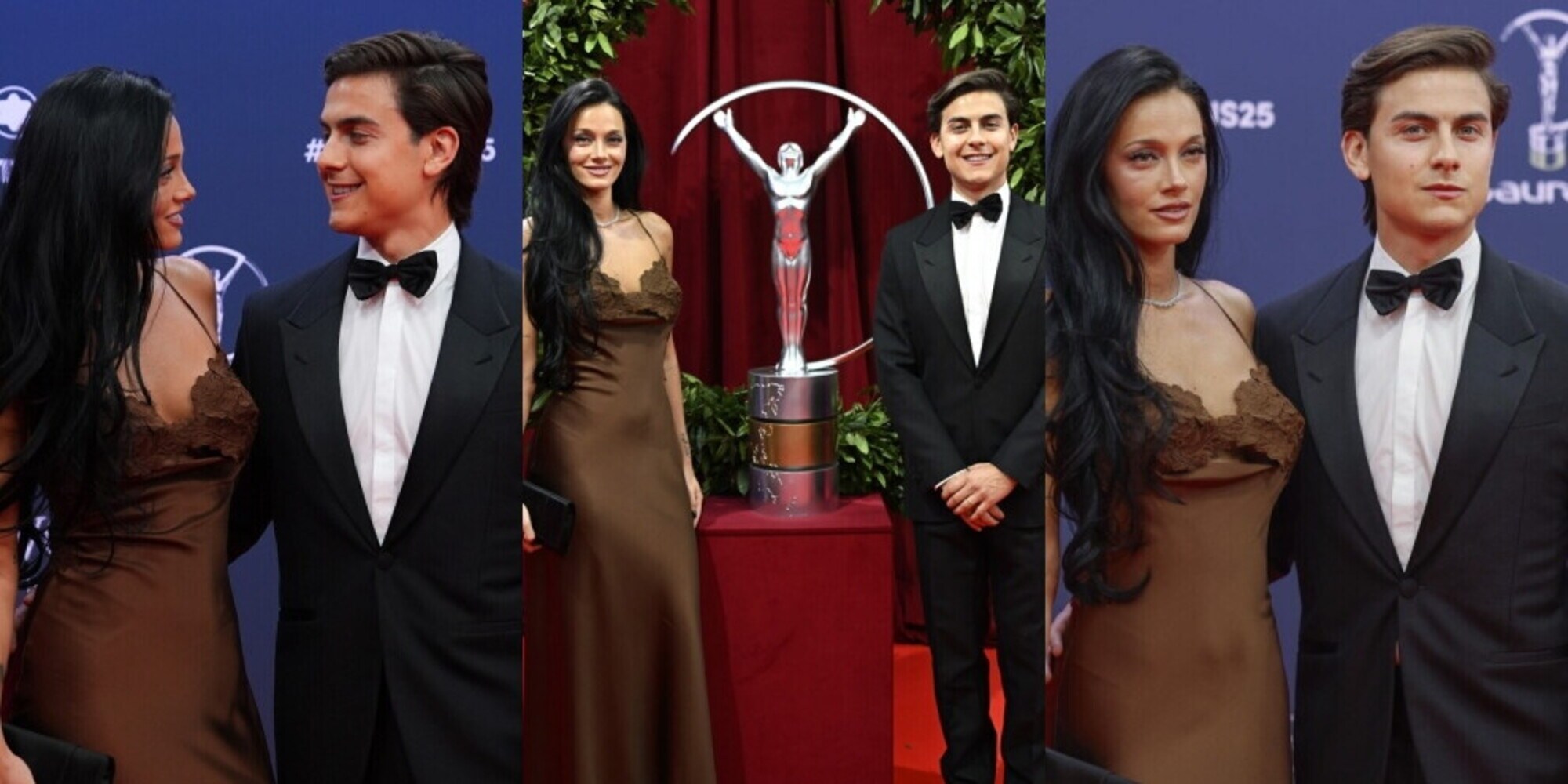 Dybala e Oriana Sabatini sul red carpet dei Laureus World Sports Awards