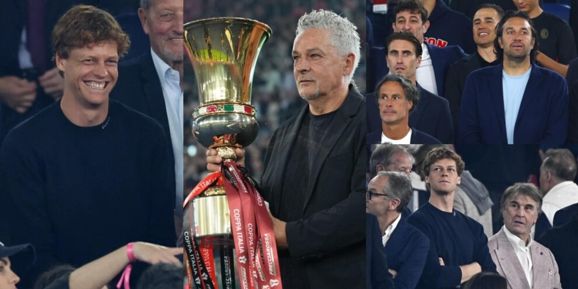 Da Sinner a Baggio, quanti ospiti speciali per la finale di Coppa Italia