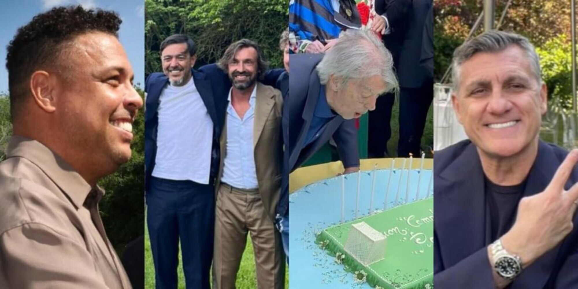 Moratti, anche Pirlo alla festa degli 80 anni: li riconoscete tutti?