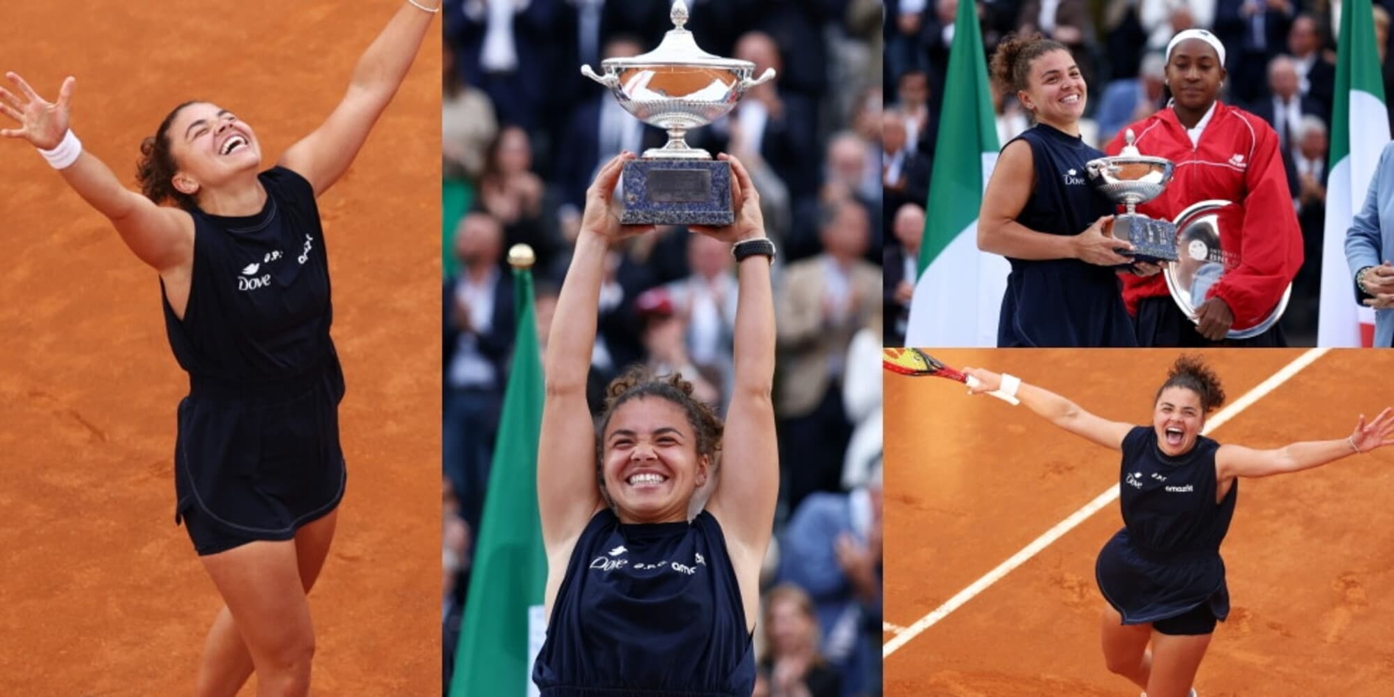 Jasmine Paolini, il cielo a Roma si tinge d'azzurro: è campionessa agli Internazionali