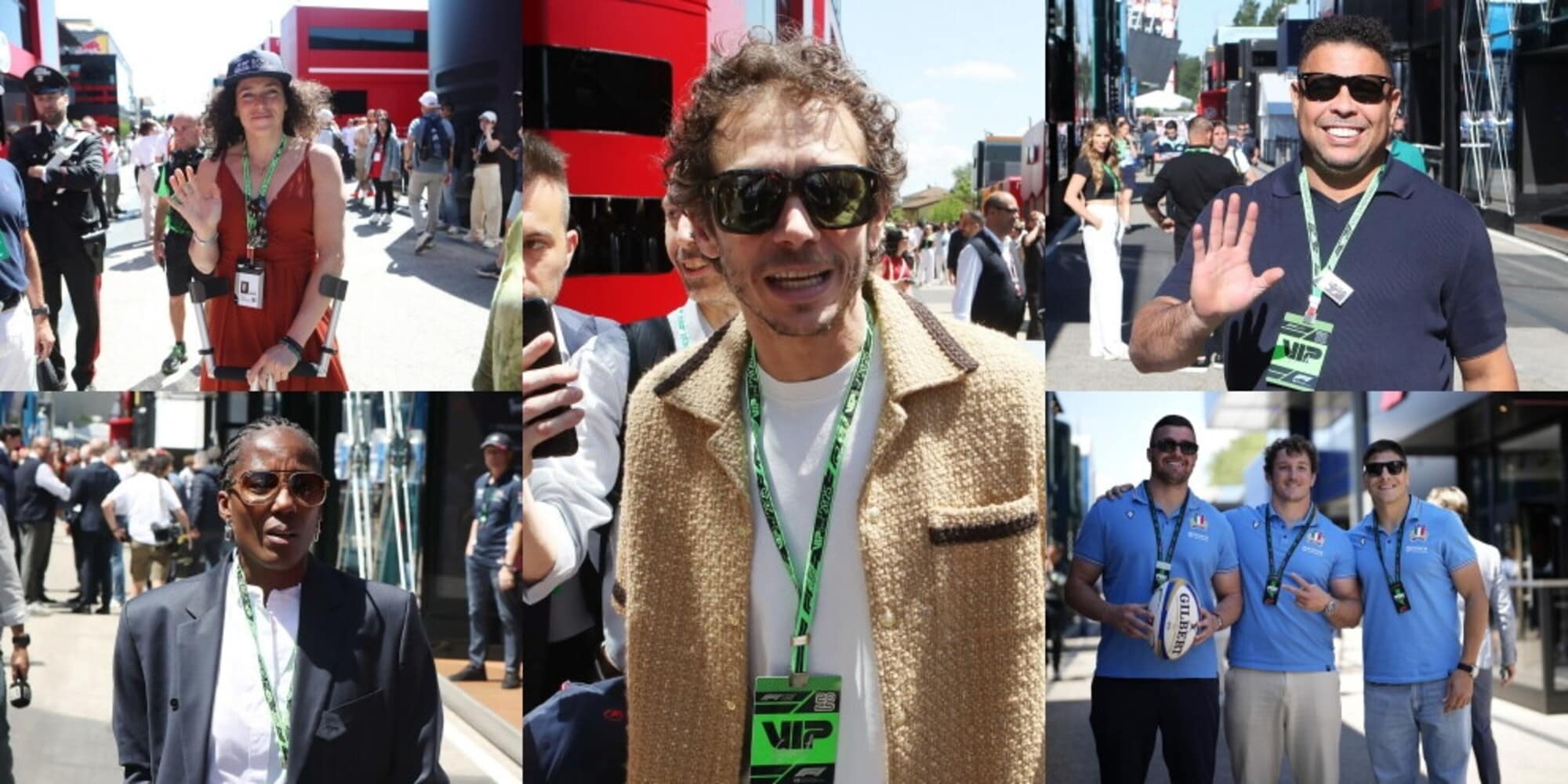 Ronaldo il Fenomeno, Valentino Rossi, Federica Brignone e non solo: quanti vip a Imola