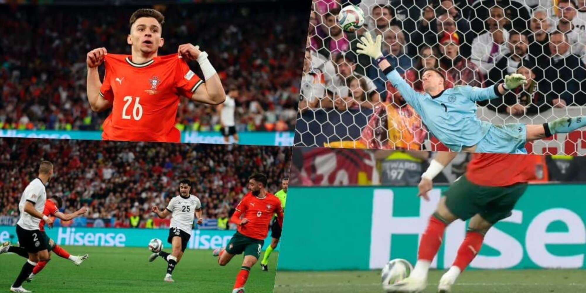 Conceicao, gol pazzesco in Nations League: il Portogallo pareggia così con la Germania!