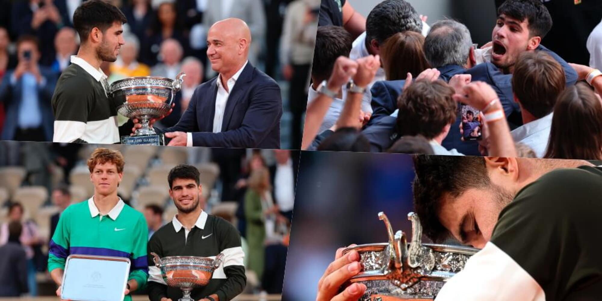 Gioia infinita Alcaraz: Agassi gli consegna il Roland Garros, Carlos di nuovo campione a Parigi!