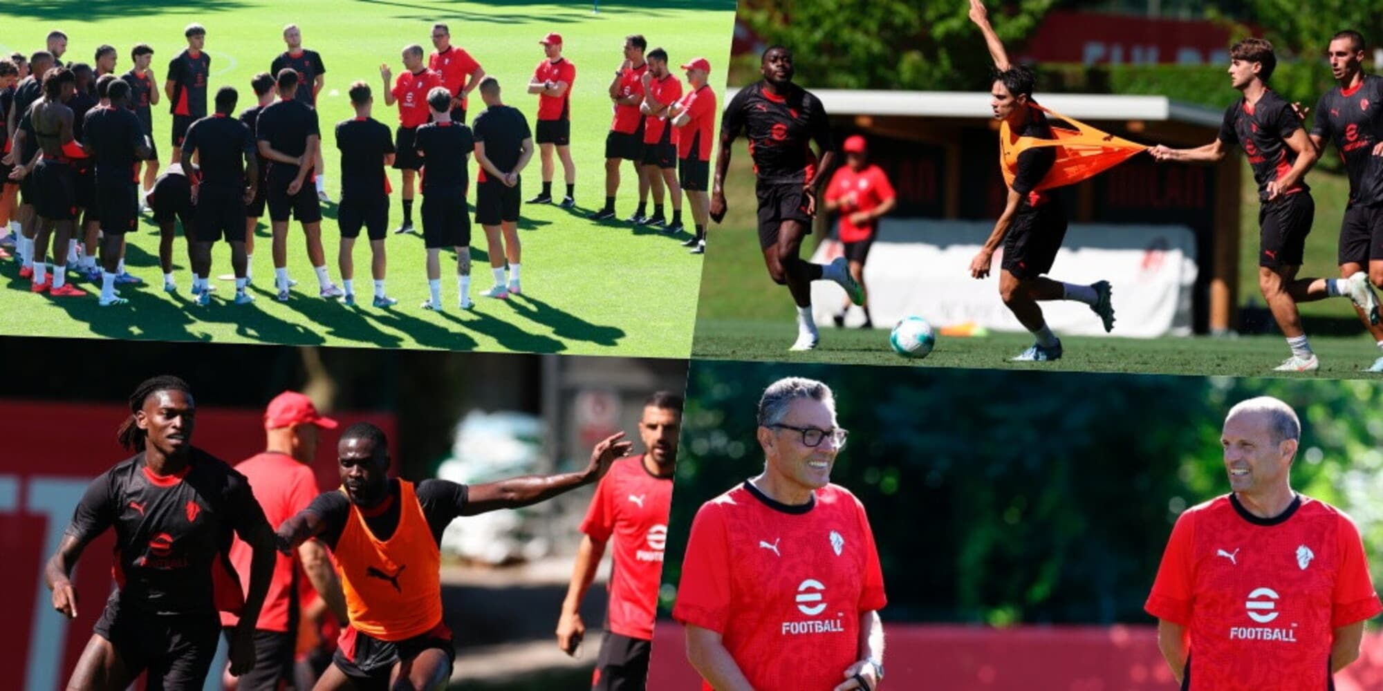 Milan, subito intensità e corsa: il discorso di Allegri, sorrisi Landucci, Ricci e Leao show!
