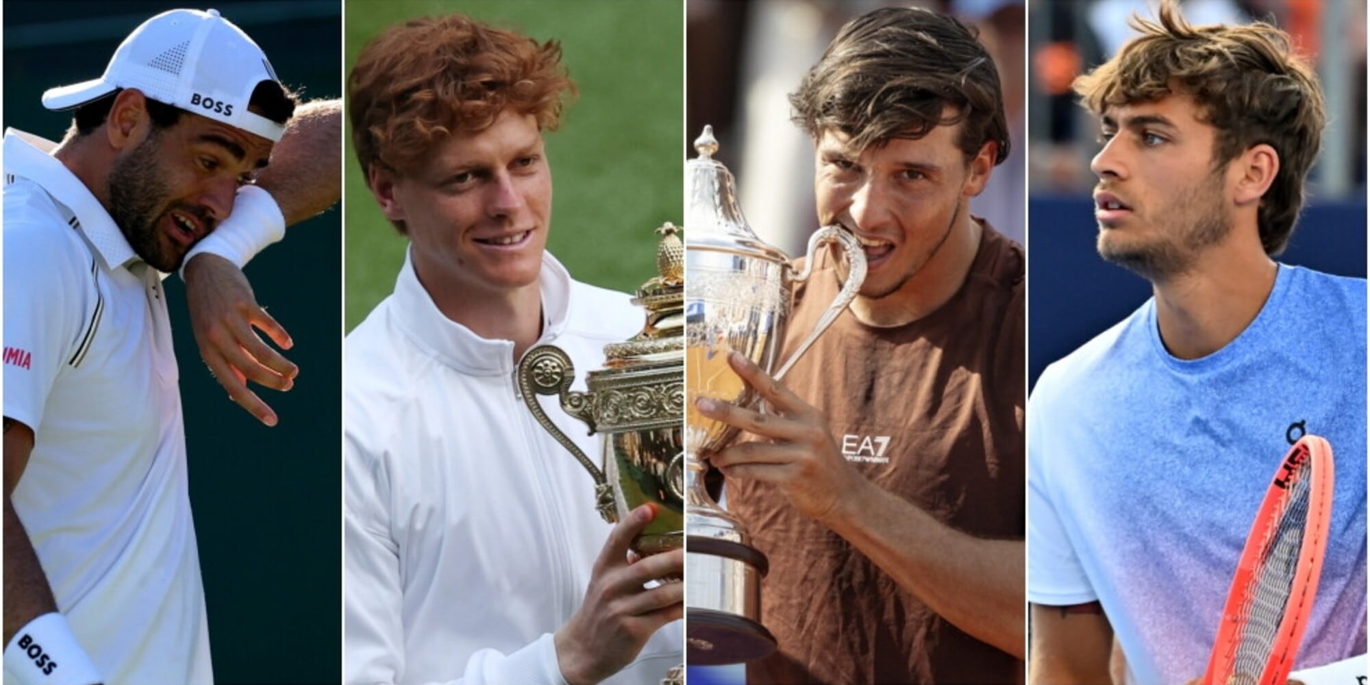 Sinner comanda il ranking ATP, novità Darderi! Berrettini ancora giù