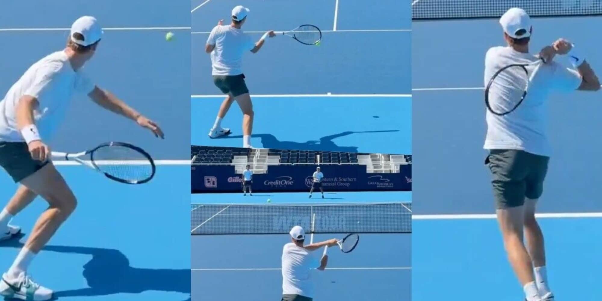 Sinner senza sosta: subito al lavoro a Cincinnati in vista del ritorno in campo