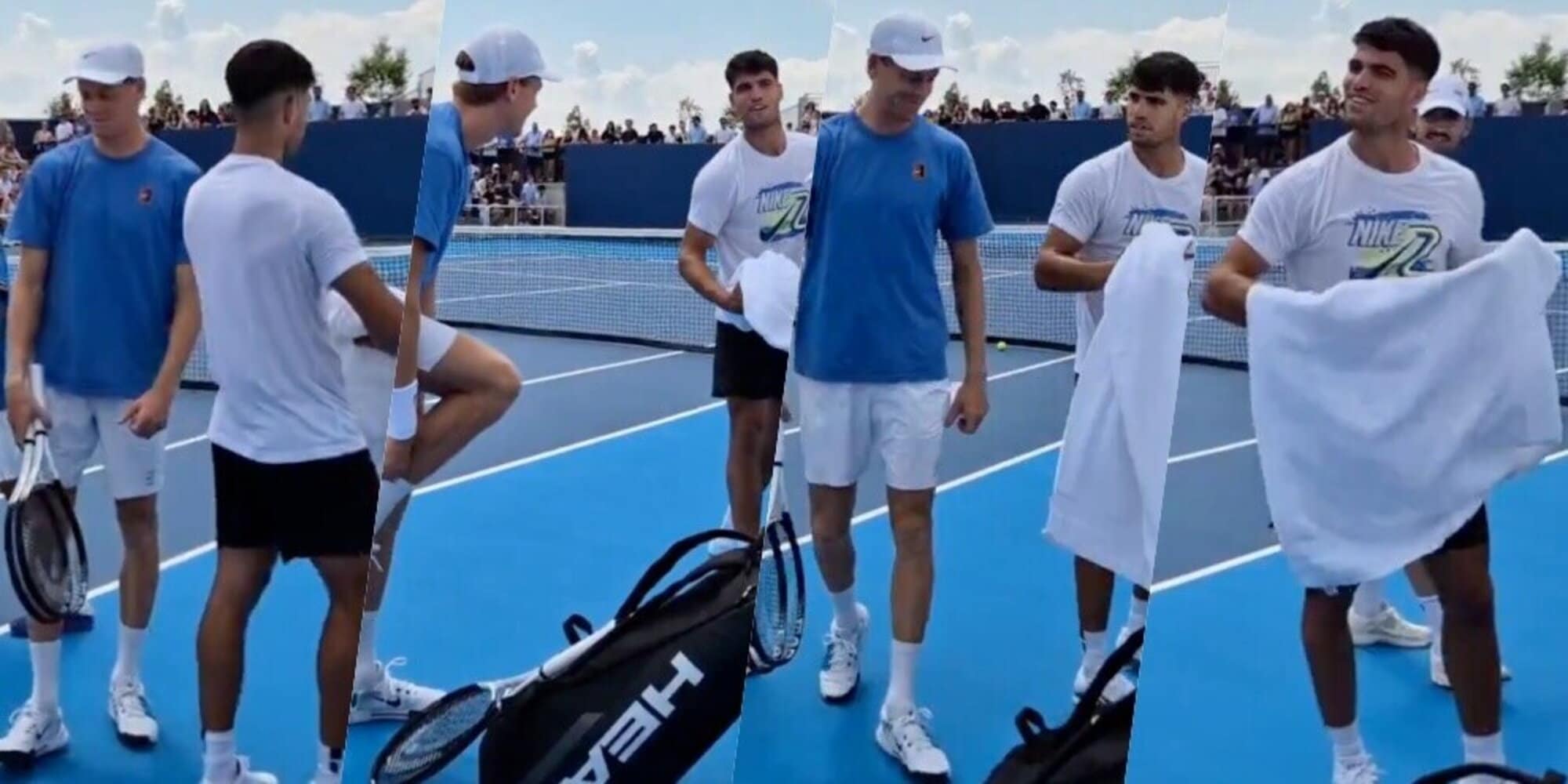 Sinner-Alcaraz, sorrisi e colloquio a Cincinnati: che attesa per il ritorno in campo dopo Wimbledon!