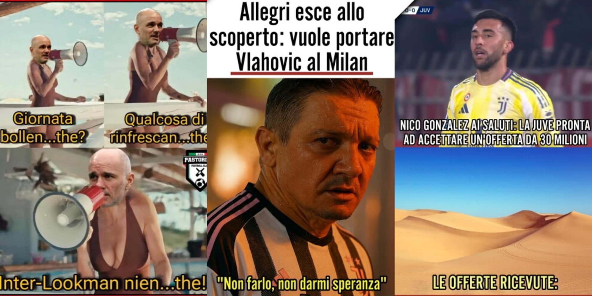 Da Lookman a Vlahovic e Nico Gonzalez: ironia e meme social sul calciomercato
