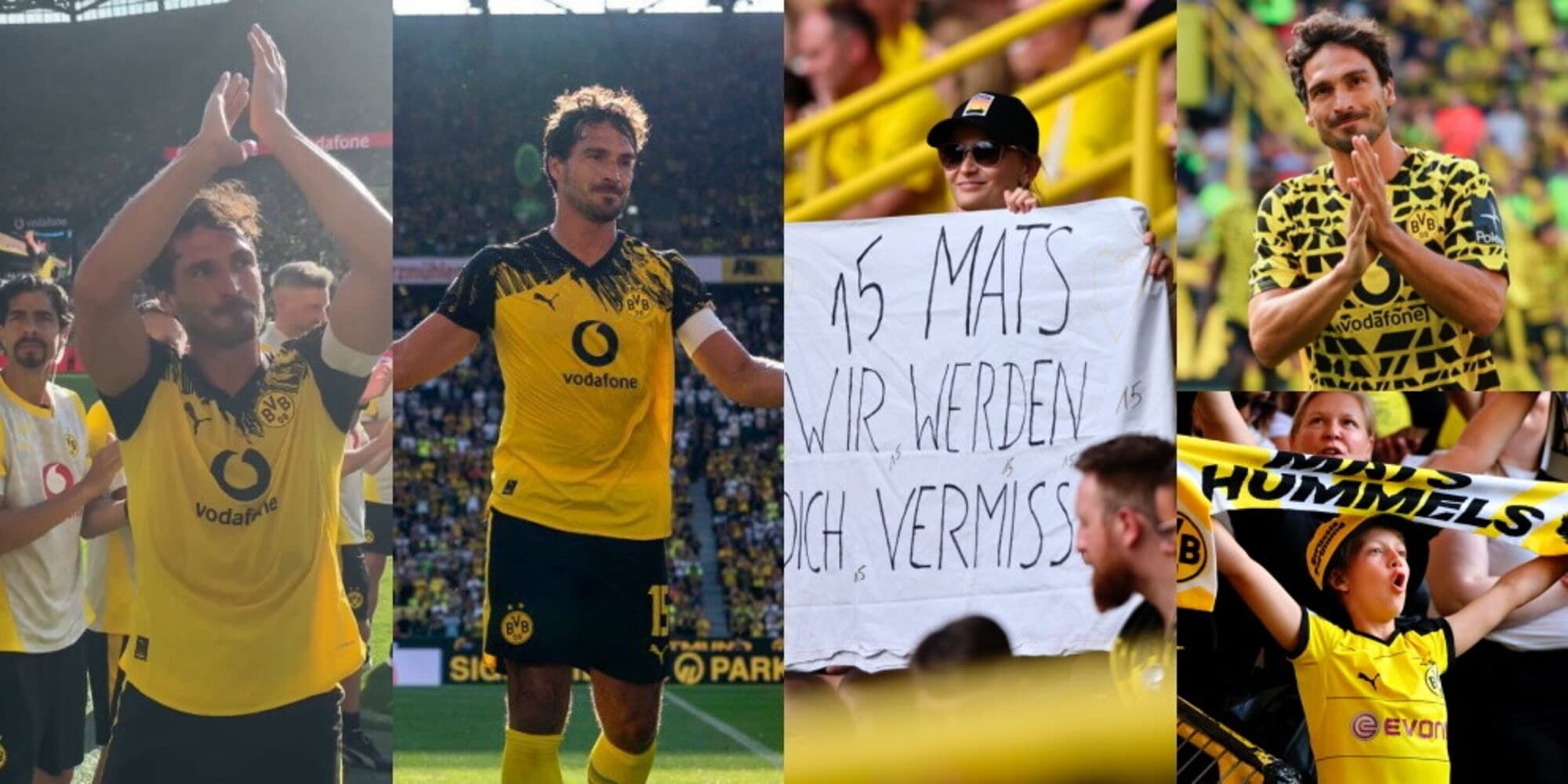 Hummels, ovazione e standing ovation: il saluto dei tifosi Dortmund è da brividi