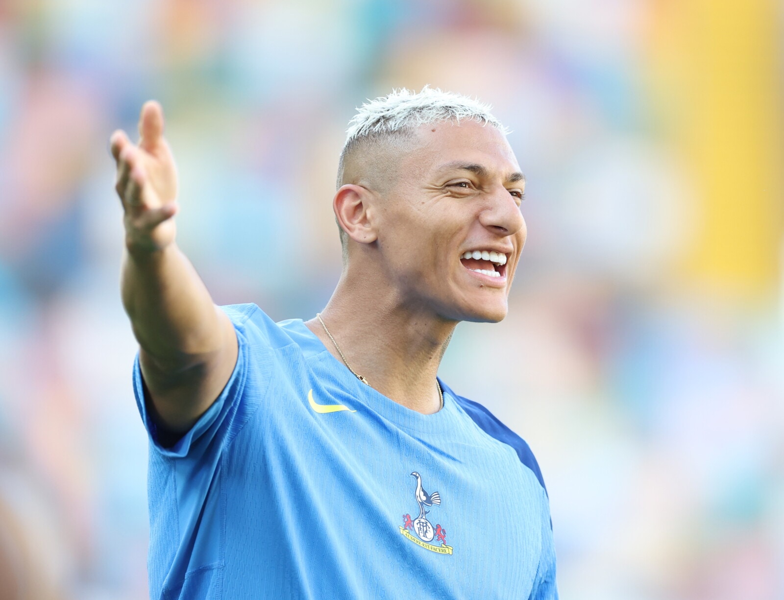 Richarlison durante la sessione d'allenamento pre Psg-Tottenham