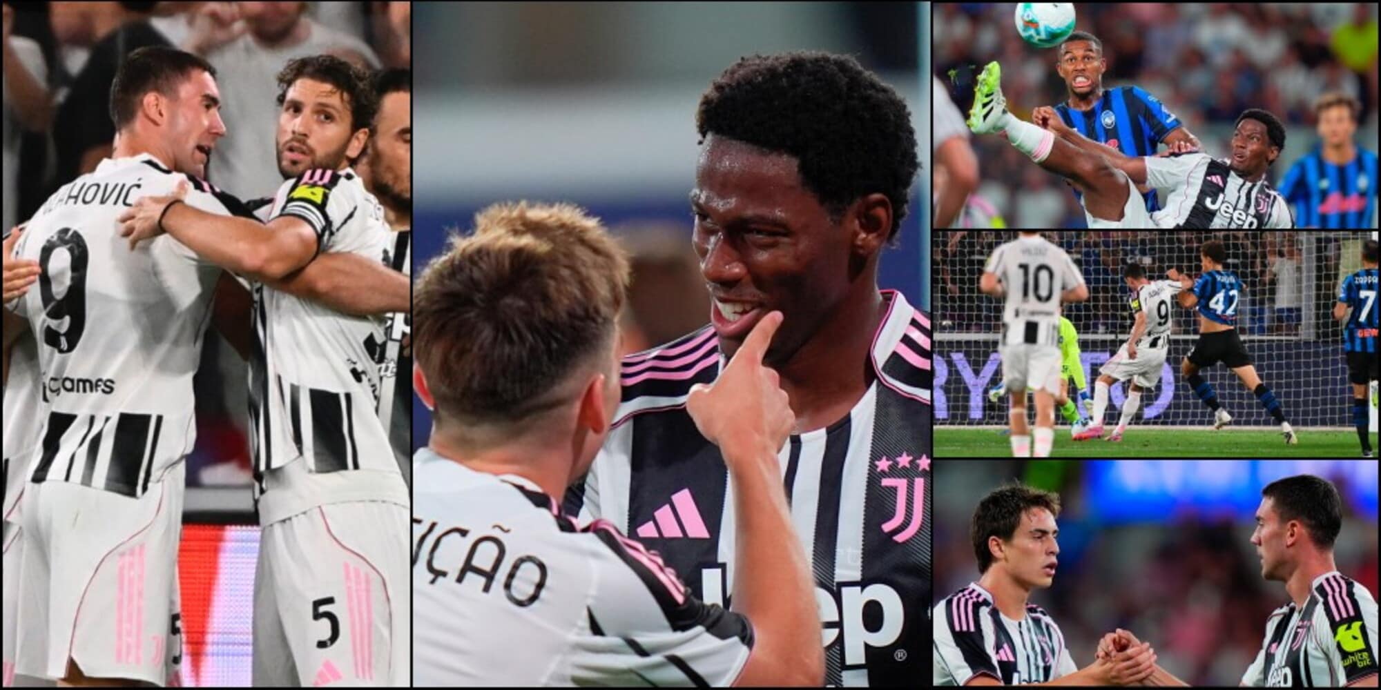David topu tekmeliyor, Vlahovic gelip gol atıyor: Juventus'un hücumcuları Atalanta'yı eziyor.
