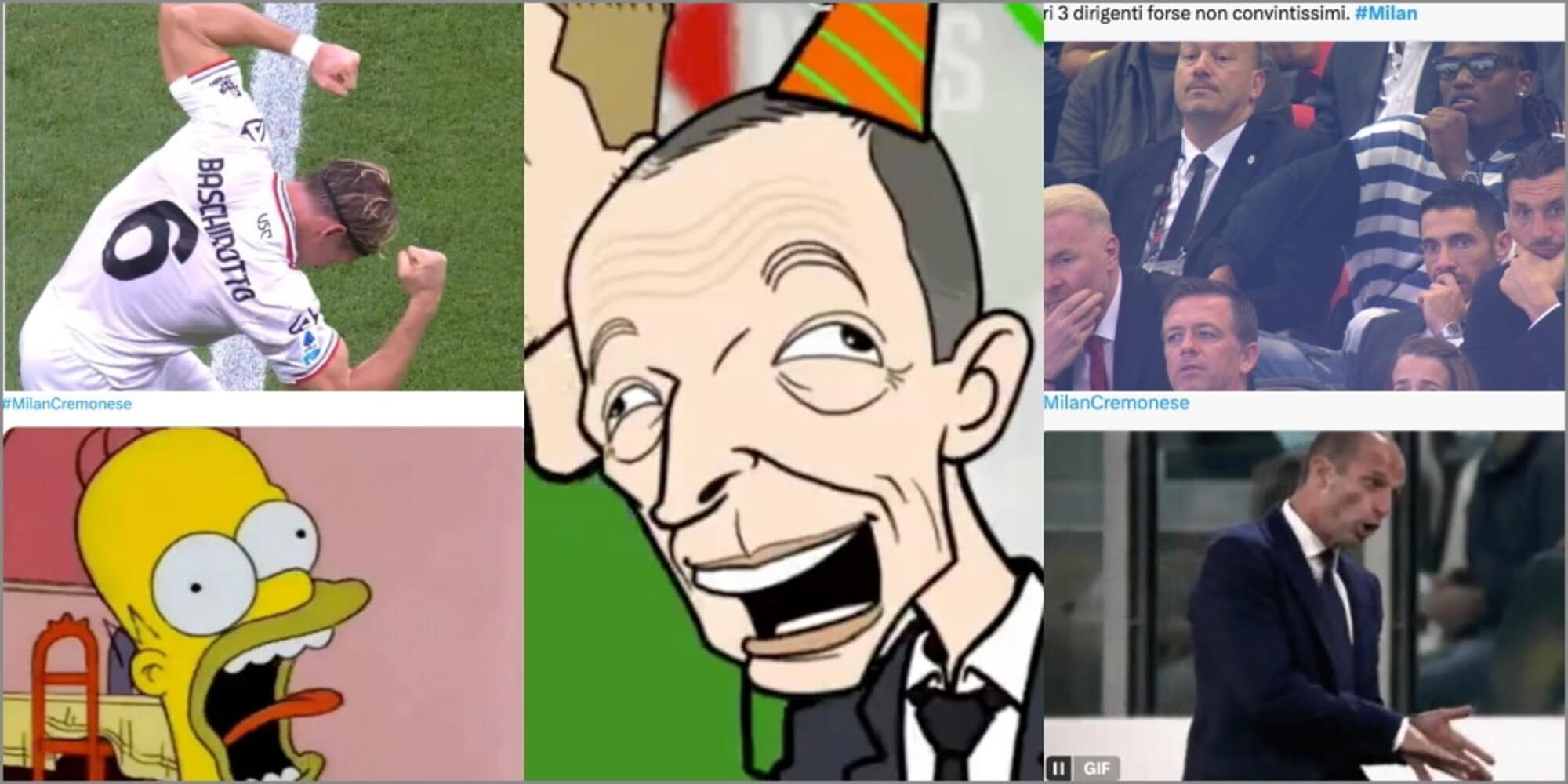 Tracollo Milan, Max bersaglio social: "Allegri masterclass"