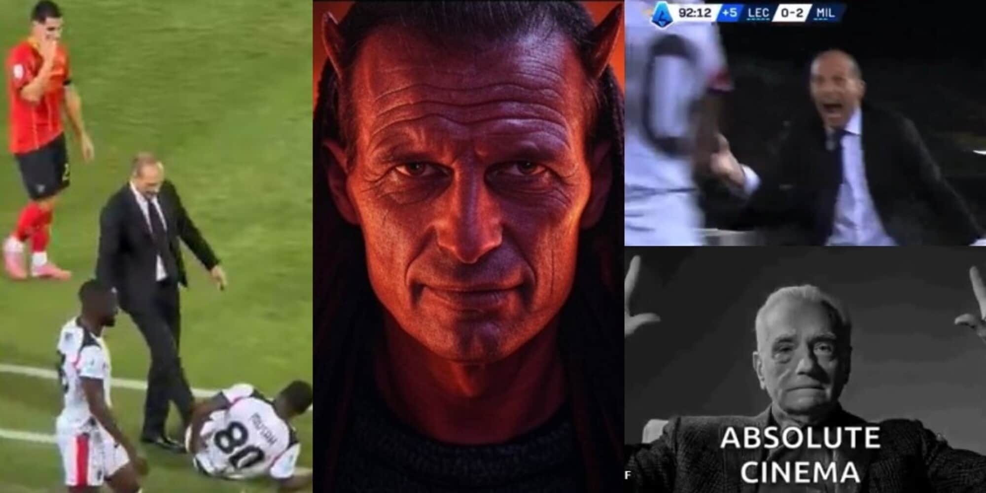Allegri meme social, che vinca o perda: ironie e siparietti con Musah tra 'calcetti' e "Calma!"
