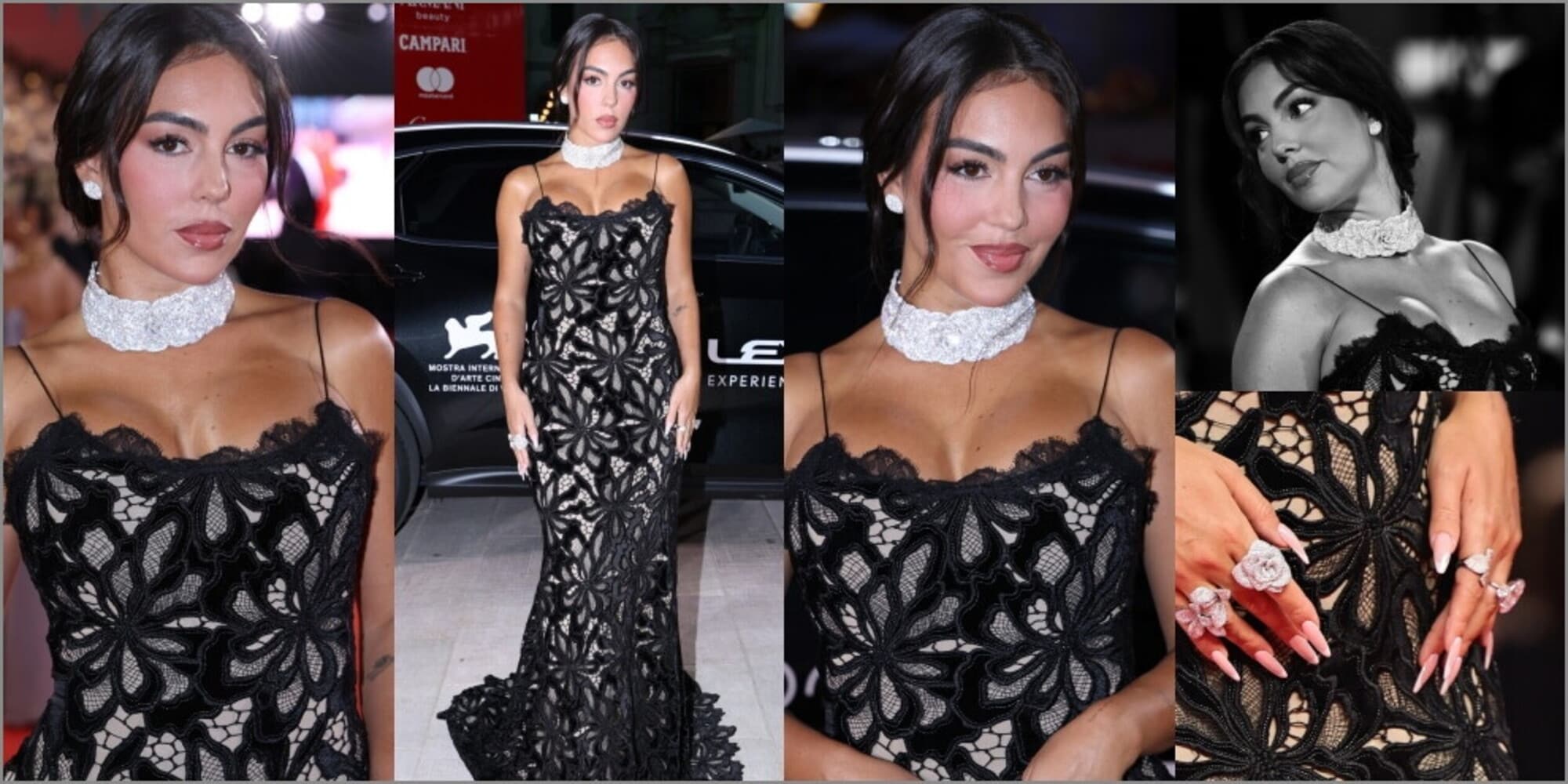 Georgina Rodriguez torna a Venezia e sfoggia il super anello 