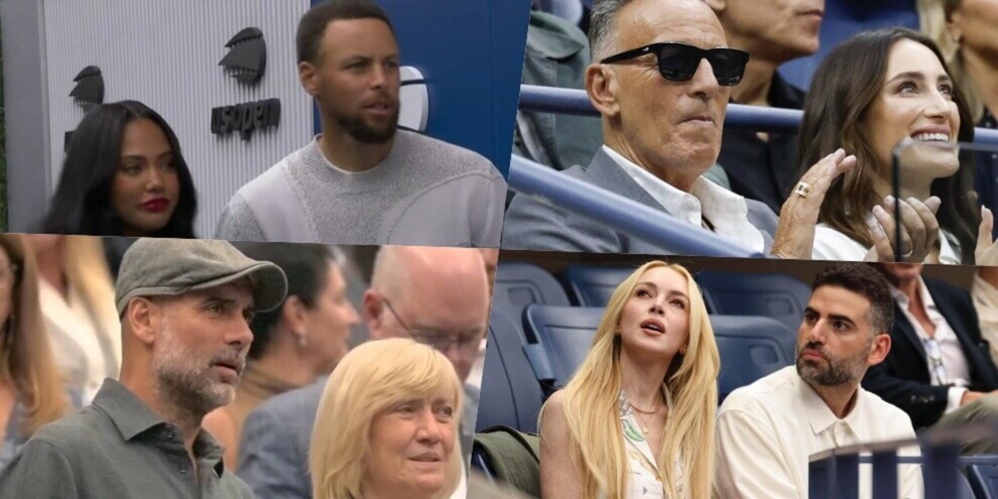 Da Steph Curry e Bruce Springsteen a Guardiola e Lindsay Lohan: parata di stelle per Sinner-Alcaraz!