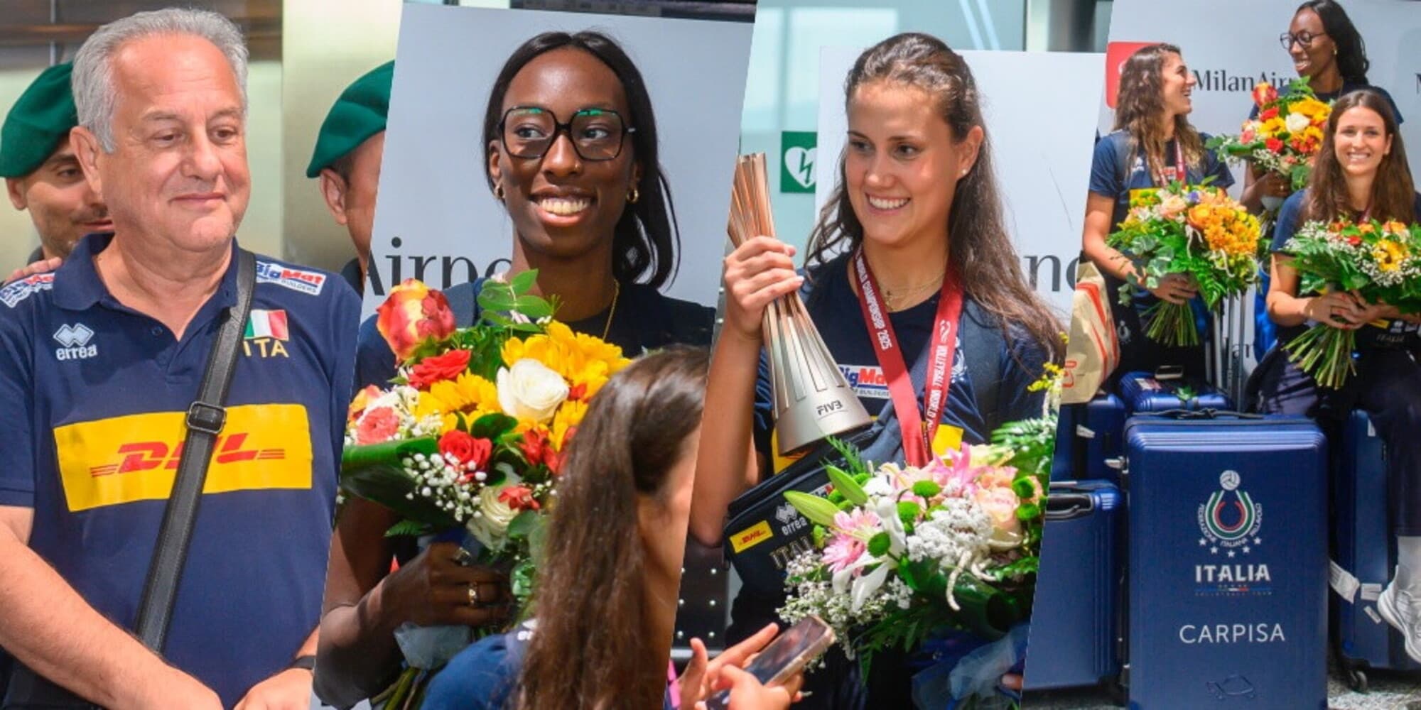 La Coppa del mondo è in Italia: che festa a Malpensa per le Azzurre di Velasco