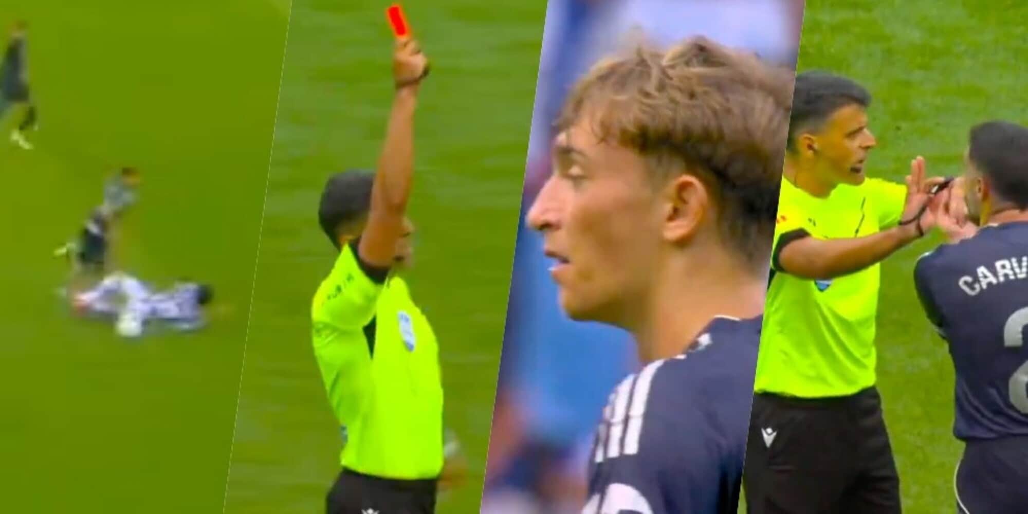 Huijsen lascia il Real Madrid in 10: rosso diretto all'ex Juve dopo mezz'ora