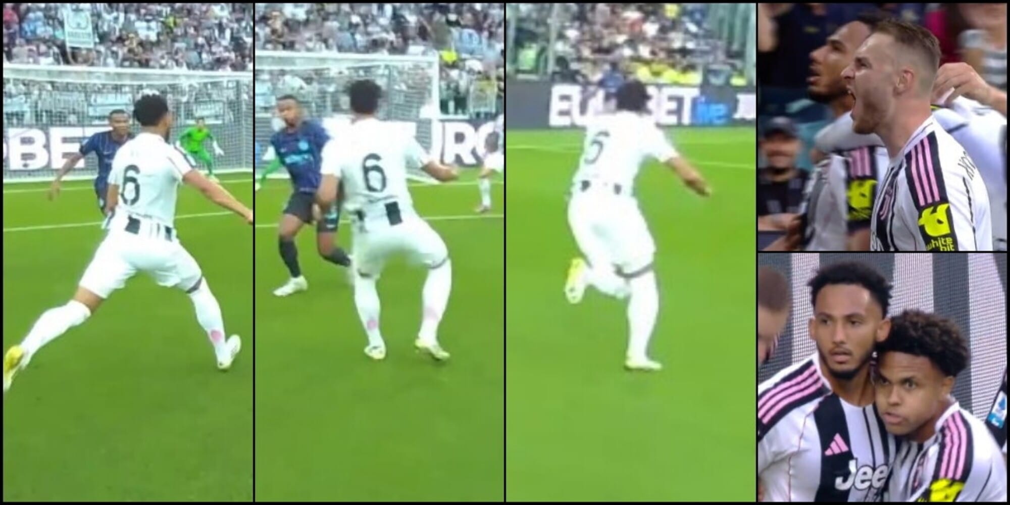 Kelly, gol clamoroso contro l'Inter! Il vantaggio Juve da una prospettiva speciale