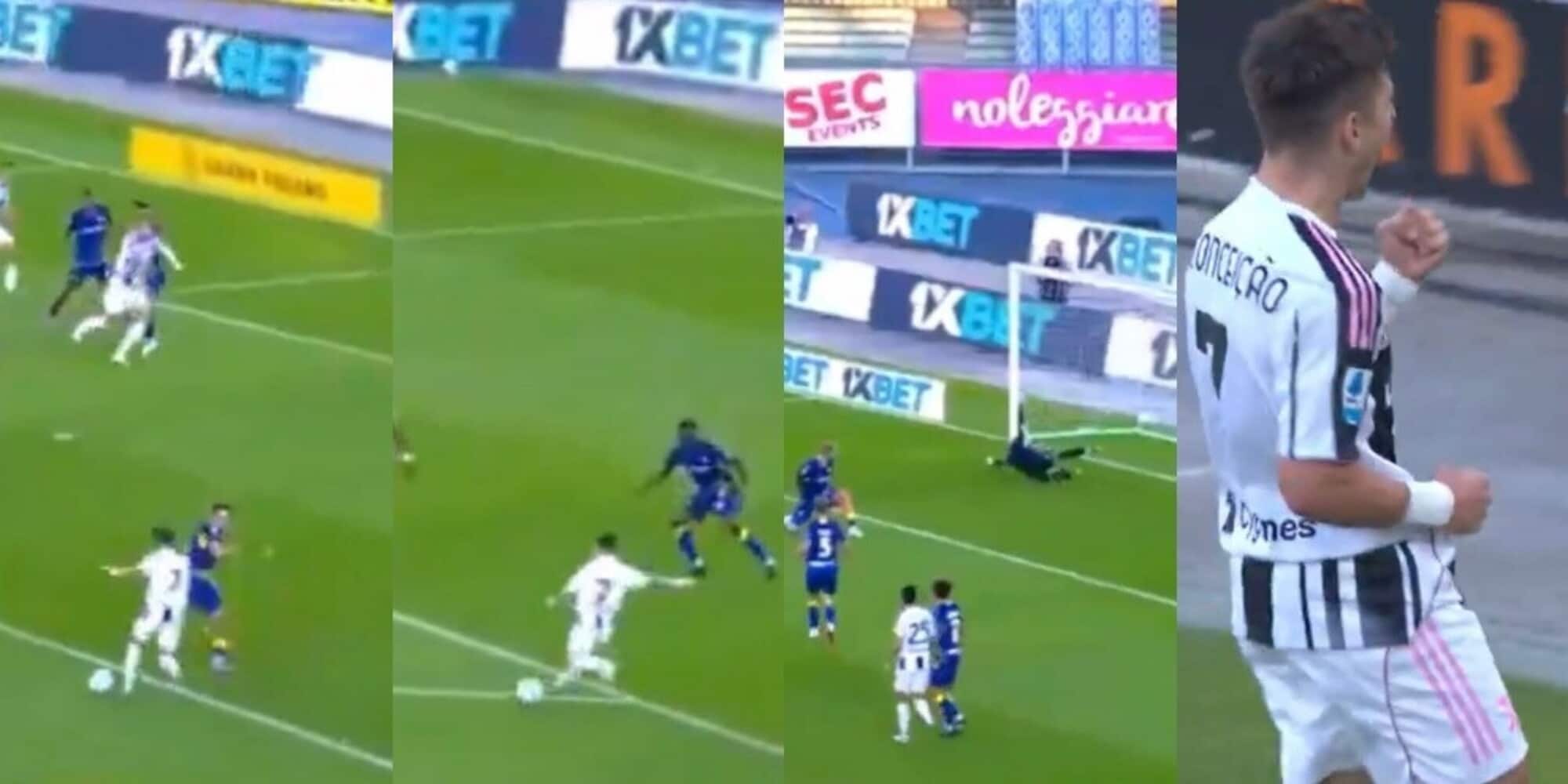 Conceicao torna titolare e si presenta così: gol alla Robben al Verona