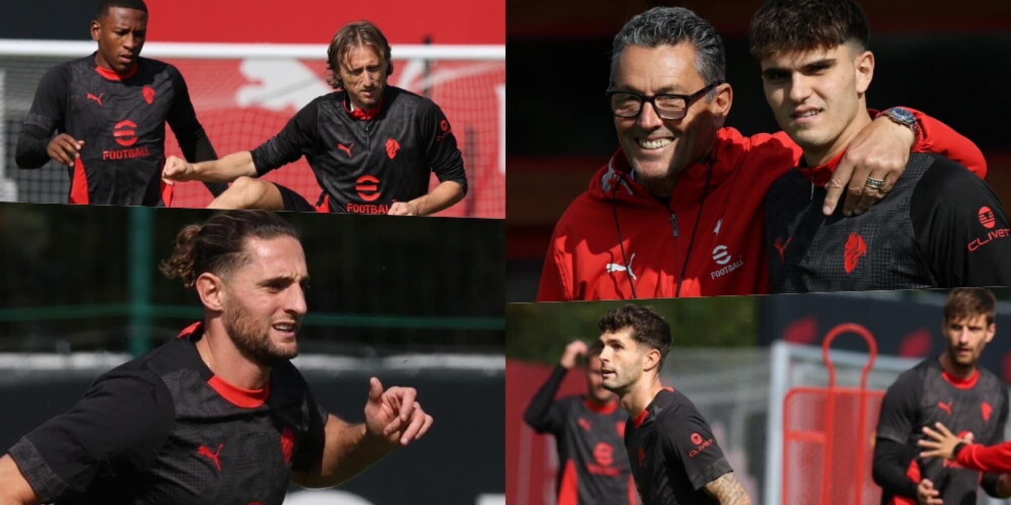 Milan a lavoro in vista della Juve: Landucci carica Bartesaghi, Rabiot atteso da ex