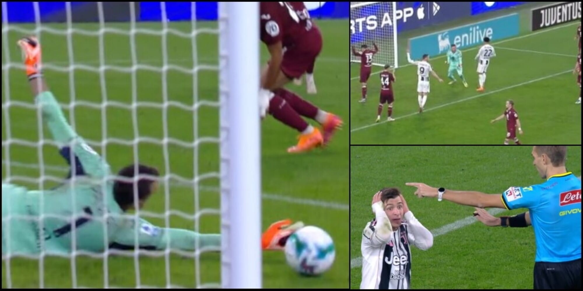 Paleari, miracolo su Conceicao: esulta come a un gol ma per Zufferli non è angolo