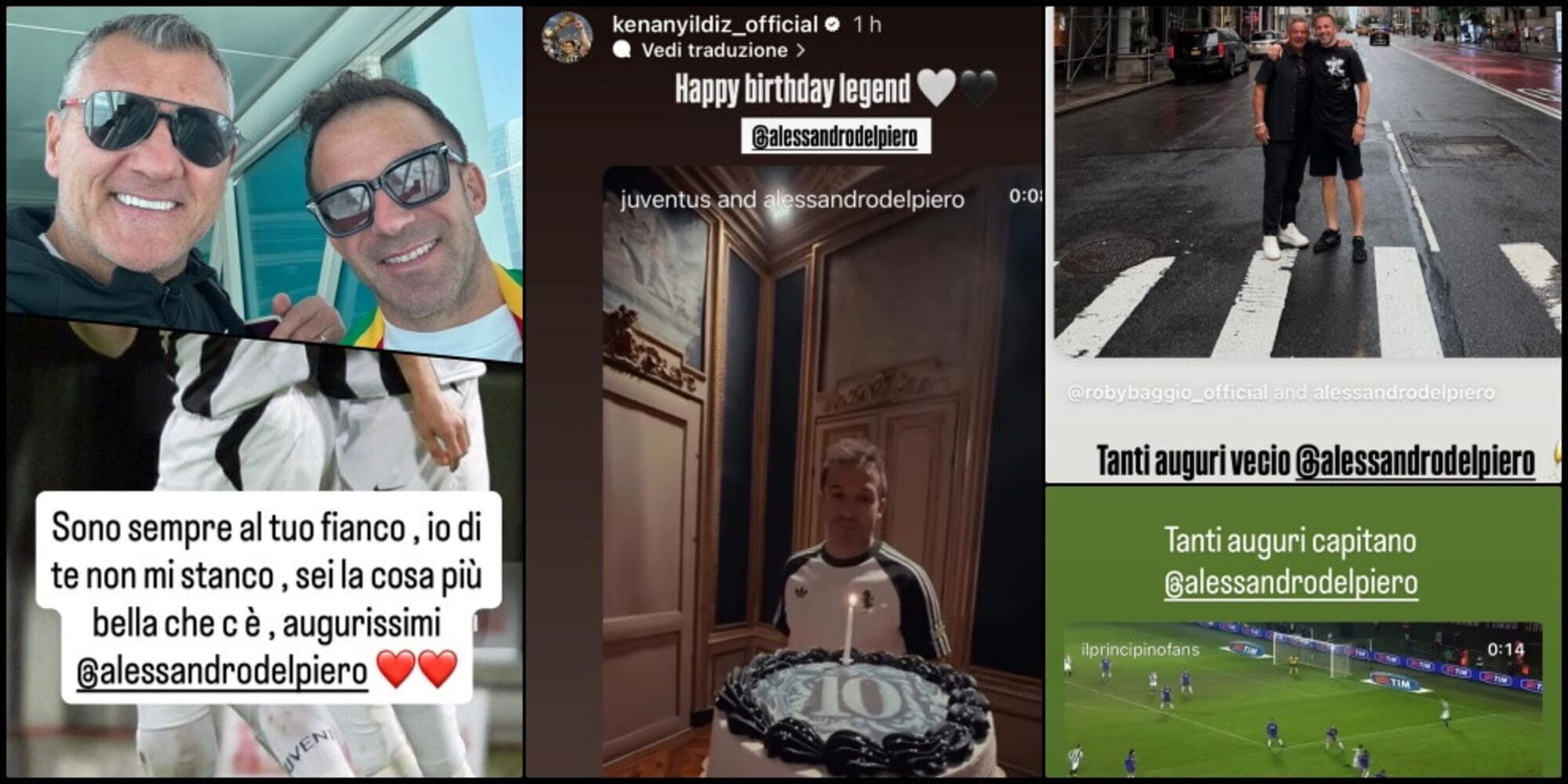 Il mondo del calcio celebra Del Piero: da Yildiz a Marchisio, quanti auguri per la leggenda Juve
