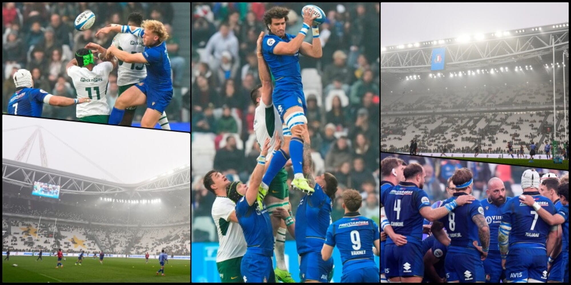 Italia-Sudafrica all'Allianz Stadium: la casa della Juve ospita la Quilter Nations Series di rugby 