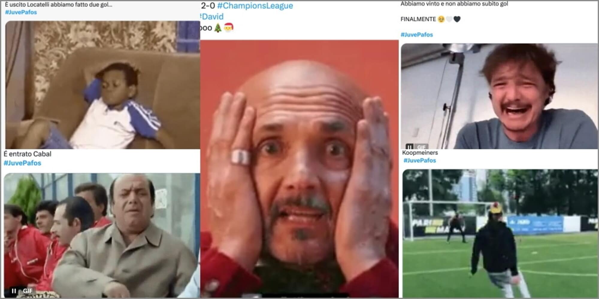 Dall'angoscia alla gioia, la partita social del tifosi Juve: tutte le reazioni