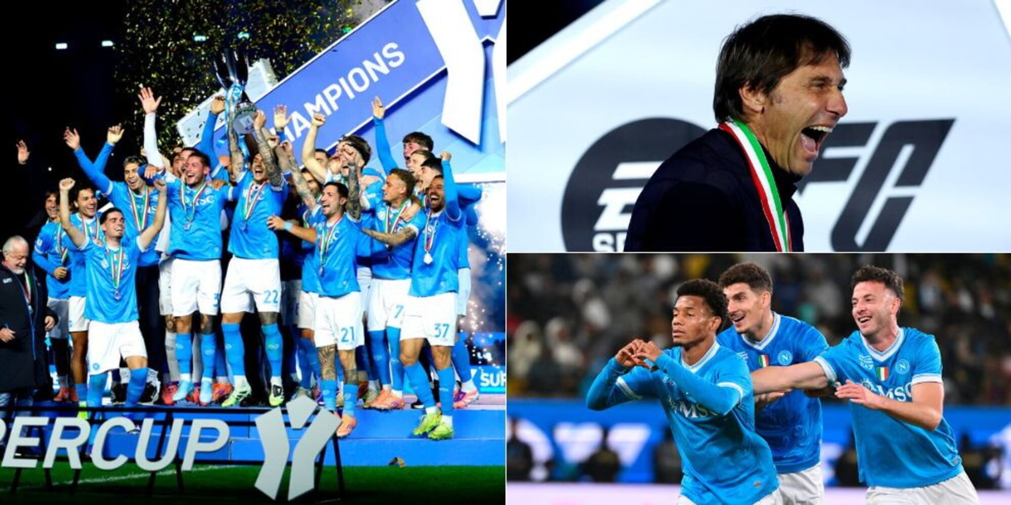 Neres porta la Supercoppa al Napoli! Conte in trionfo a Riad