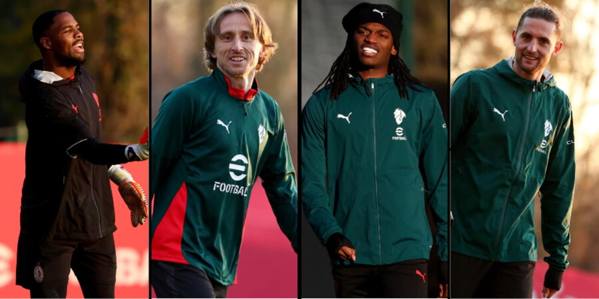 Milan, Modric e compagni si allenamento al tramonto per il Genoa