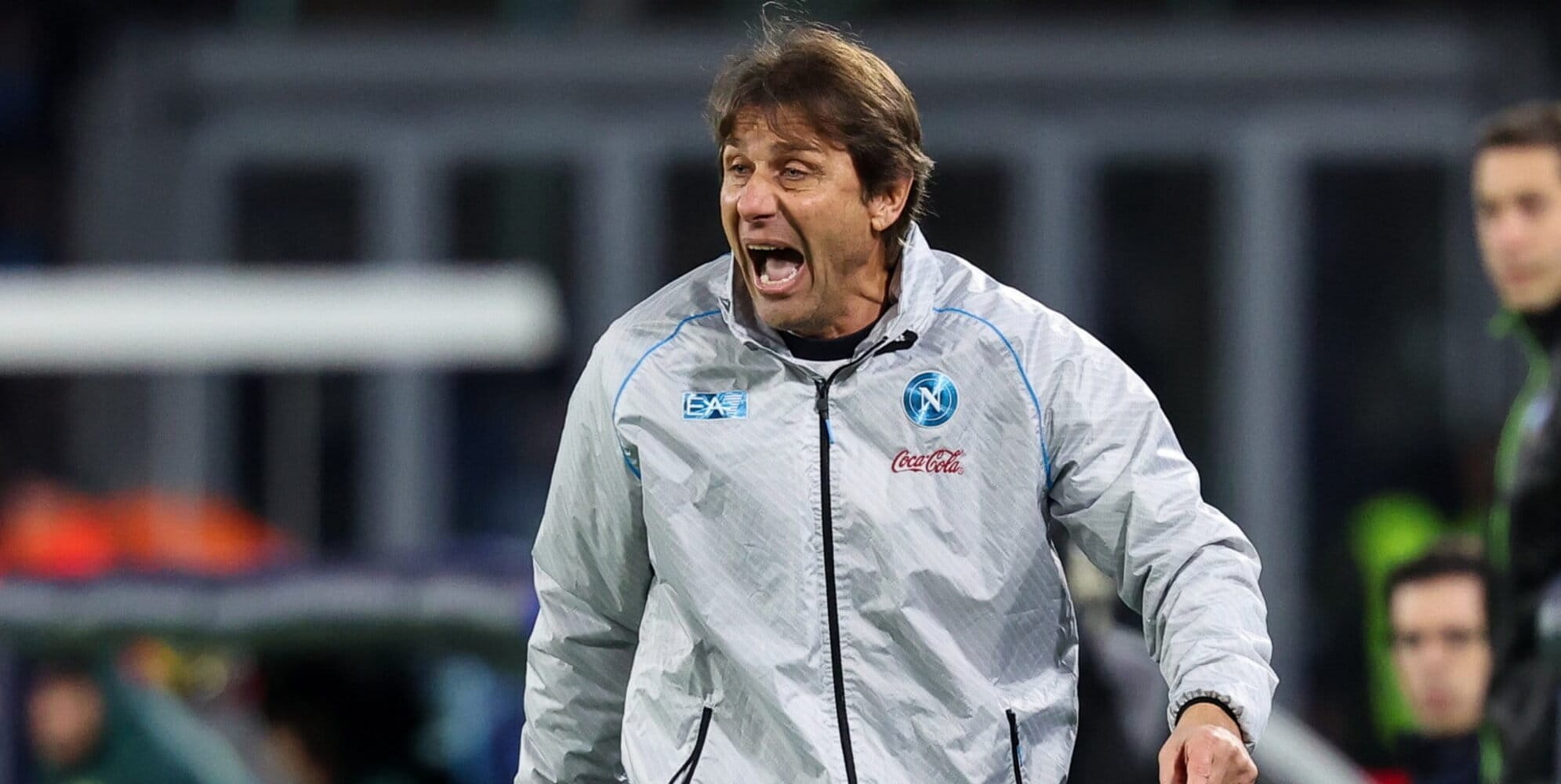 Napoli-Verona, Conte show in panchina: una furia a bordo campo