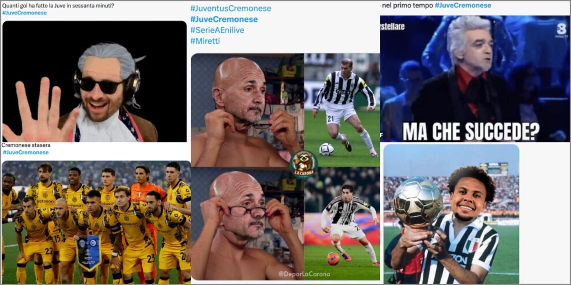 "È Miretti o Zidane? Il Var e i ragazzi del 5-0. Juve, non siamo su scherzi a parte": reazioni social