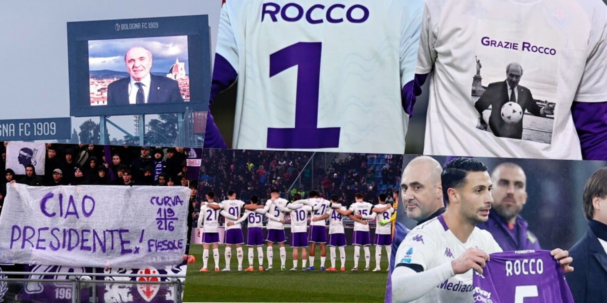 Fiorentina, l'omaggio a Commisso è da brividi: le immagini 