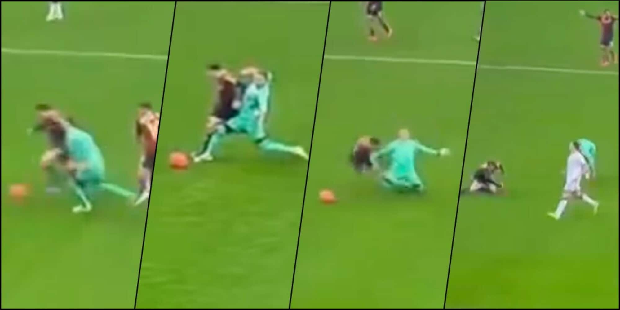 Skorupski senza senso, sul 2-0 Bologna espulso per questo fallo a centrocampo!
