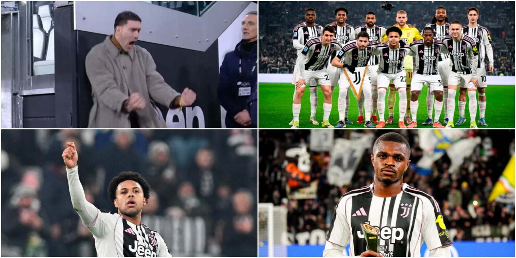 McKennie e Kalulu, la Juve rimonta la Lazio sul finale: Vlahovic esulta così
