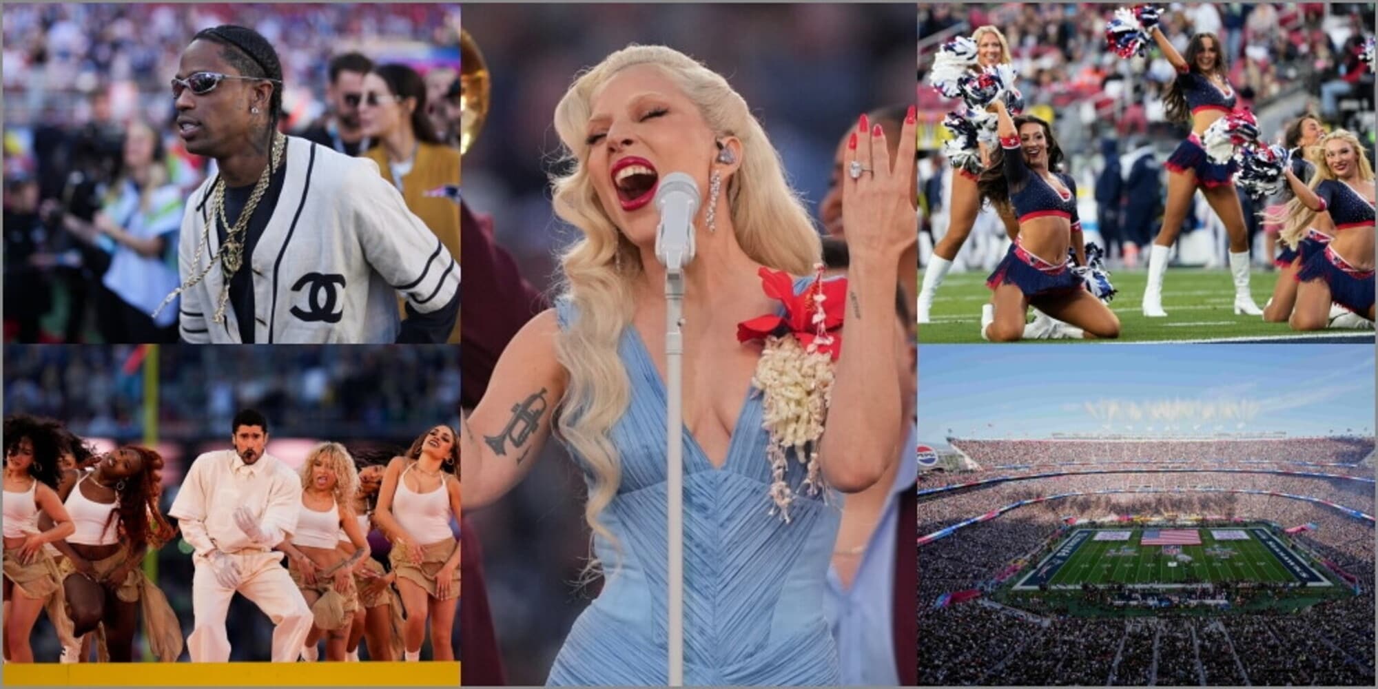Lo show del Super Bowl: da Lady Gaga a Bad Bunny, che spettacolo!