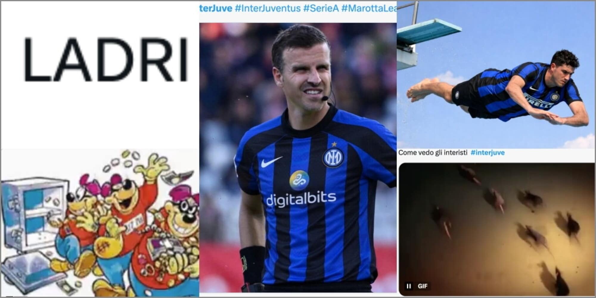 "Ladri, Bastoni pagliaccio e arbitro incommentabile: la Marotta League". Furia dei tifosi Juve sui social